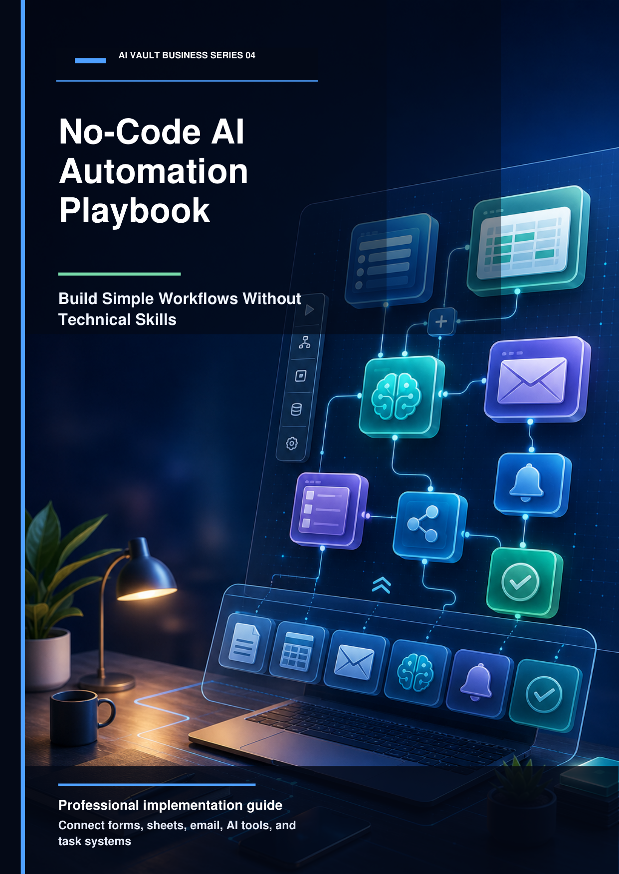 The No-Code AI Automation Playbook ebook cover