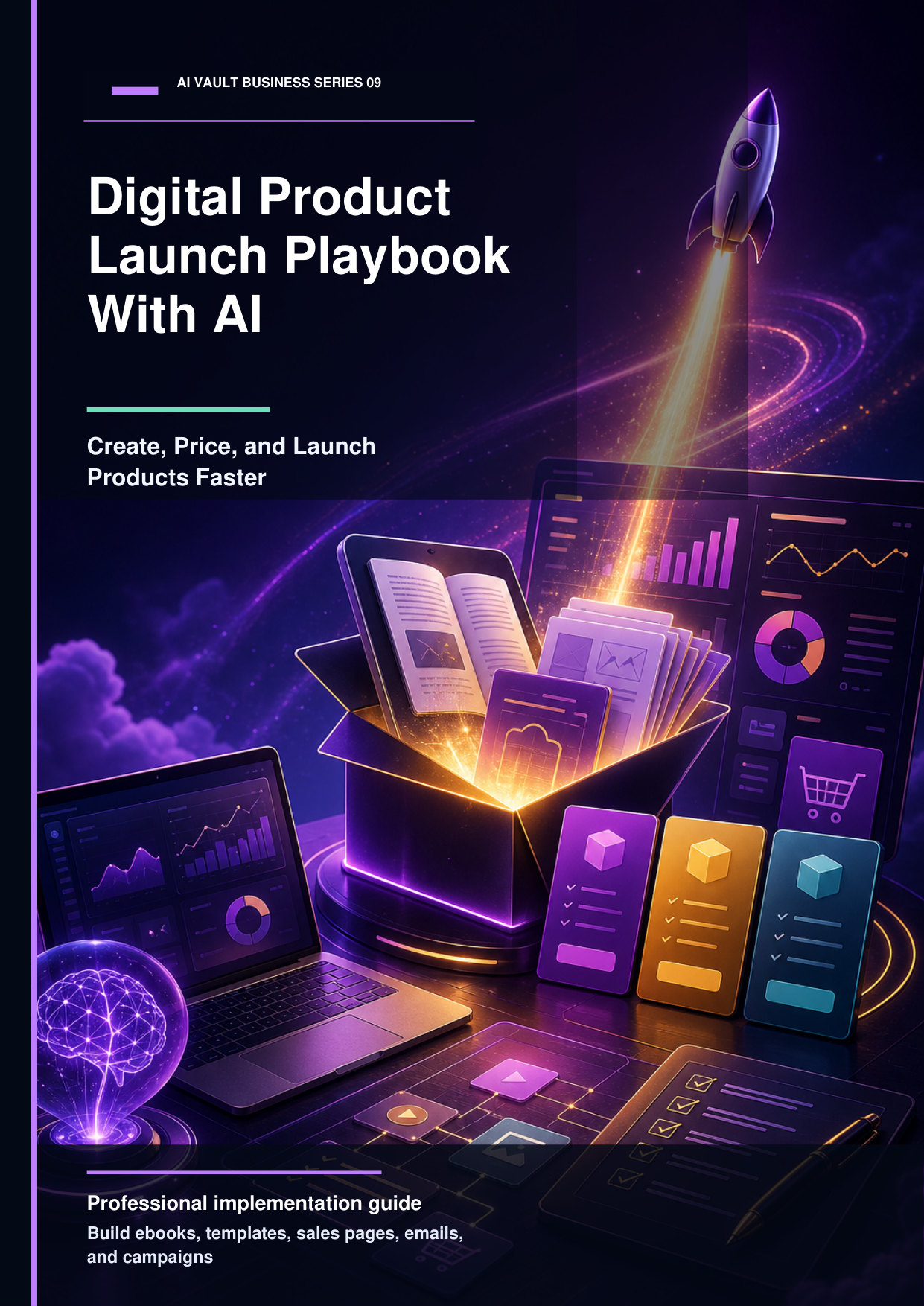 Digital Product Launch with AI ebook cover