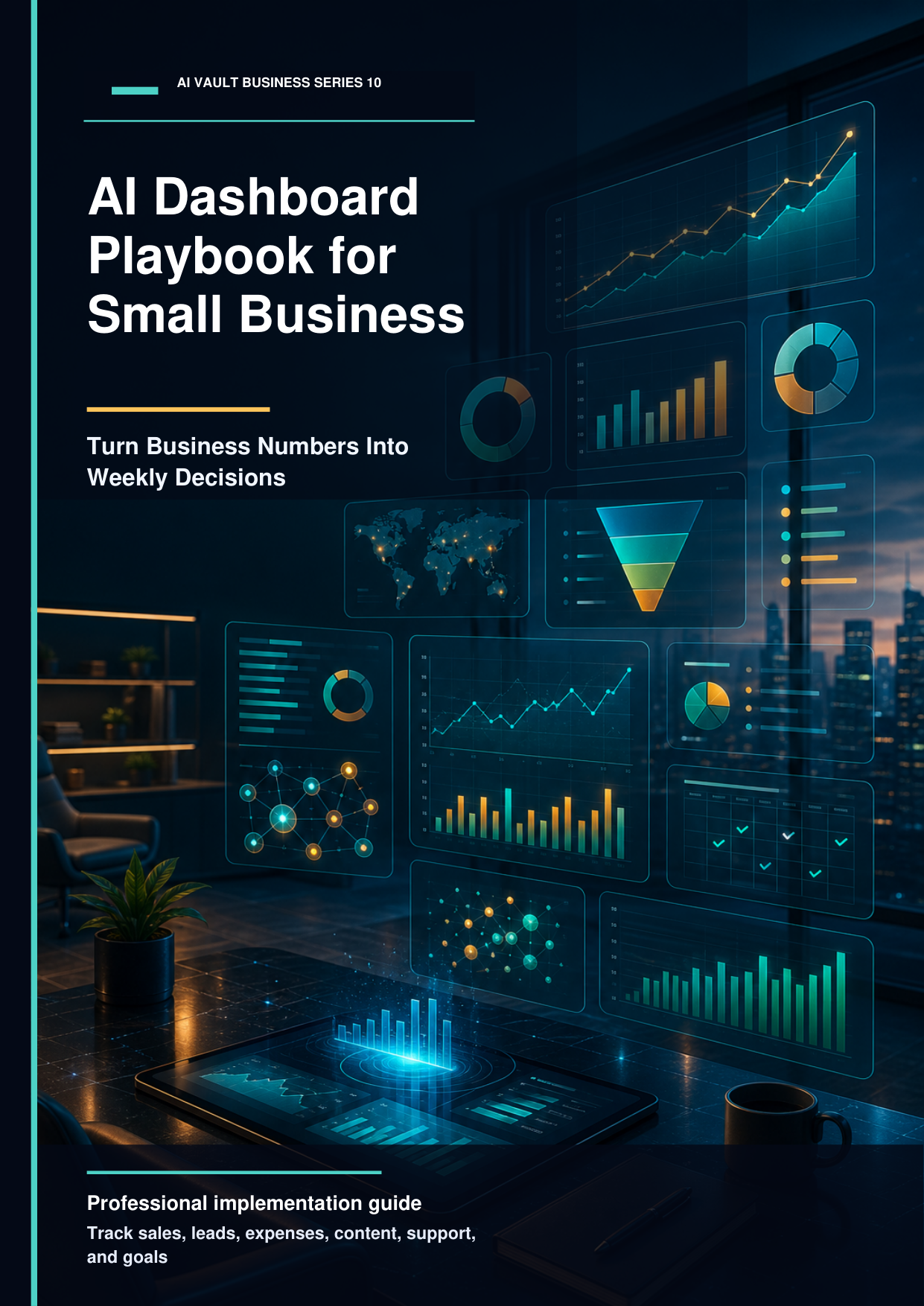 AI Business Dashboard and Reporting Guide ebook cover